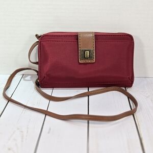 The Sak Esperato Large Smartphone Crossbody in Recycled Nylon Red